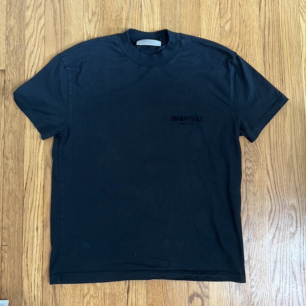 Fear of god essentials tee 2022 ‘stretch limo’ black tee - Picture 2 of 5
